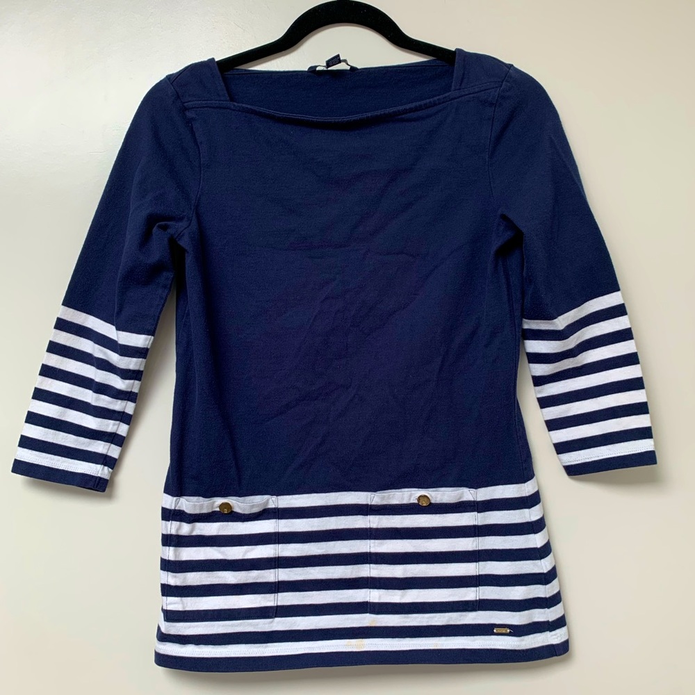 Tommy Hilfiger boat neck 3/4 sleeves striped tunic